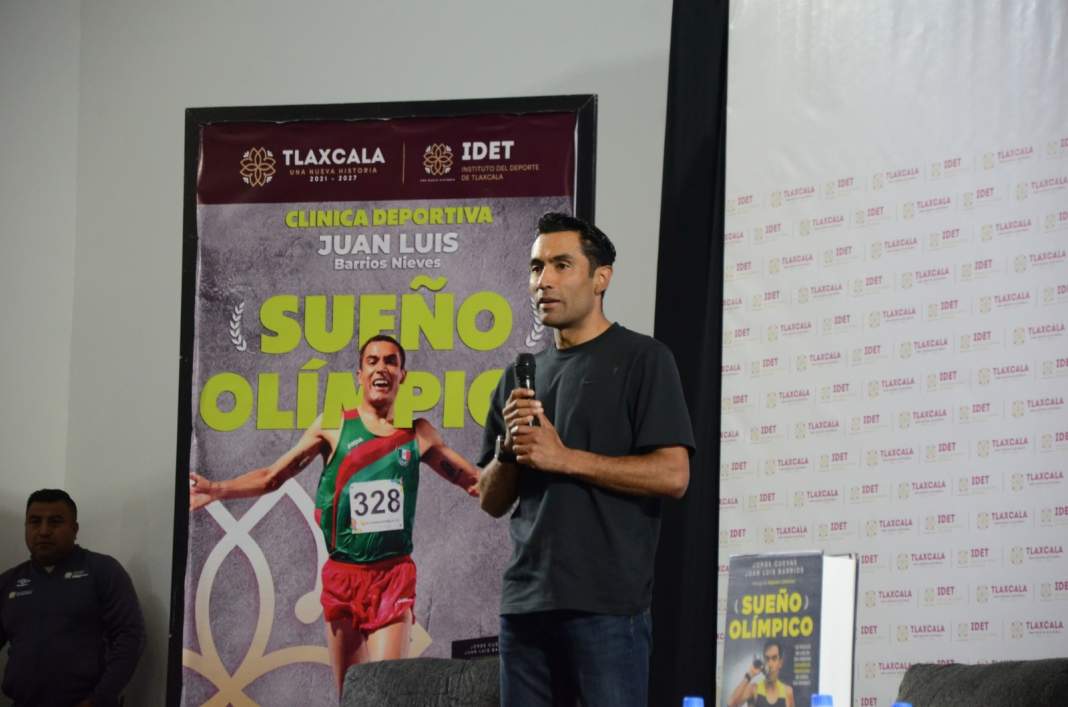 Juan Luis Barrios inspira a Tlaxcala con clínica olímpica de atletismo