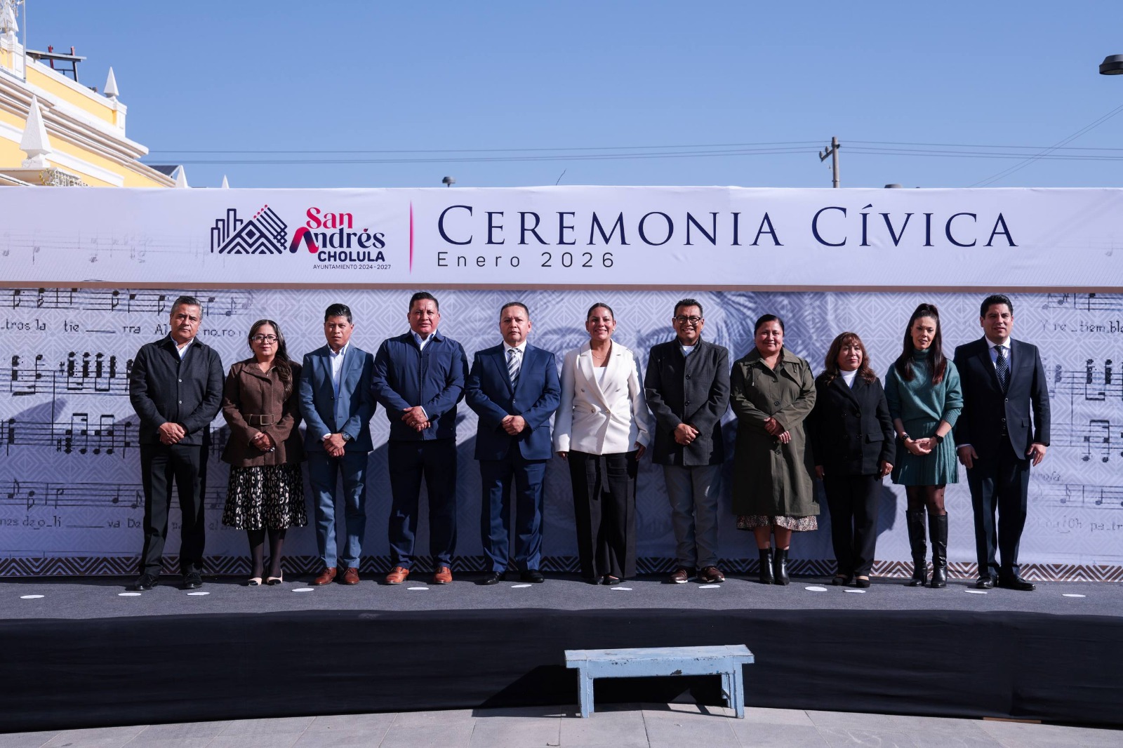 Reconoce Guadalupe Cuautle labor de la SSPPC durante primera Ceremonia Cívica de 2026