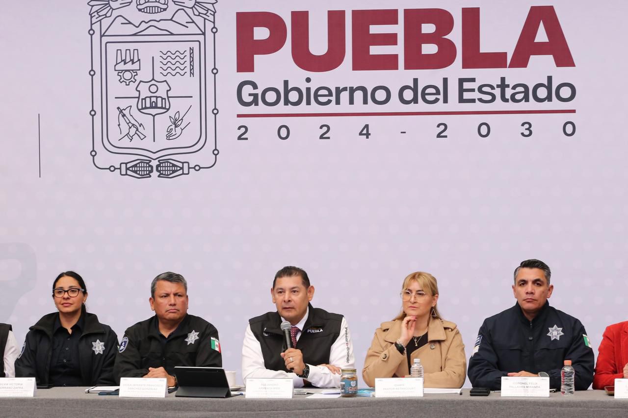 Gobierno de Puebla llama a sumar esfuerzos y reporta reducción delictiva