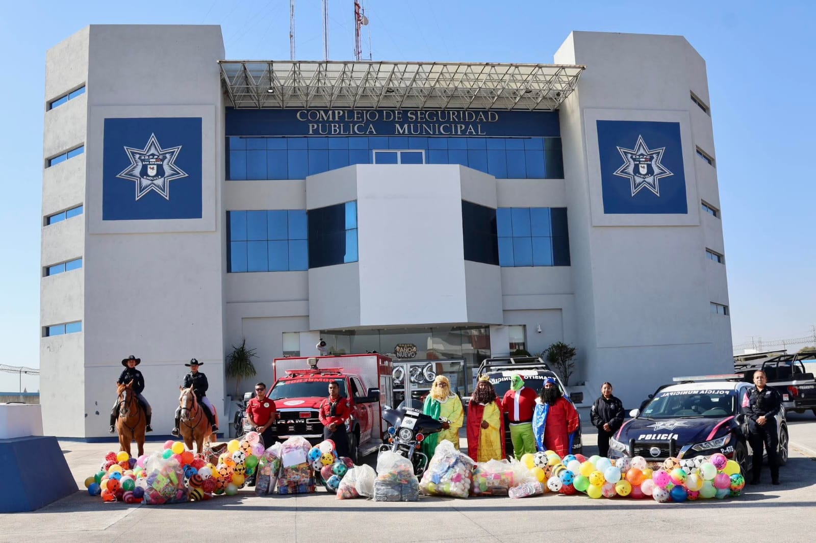 SSPPC San Andrés Cholula acompaña a Reyes Magos