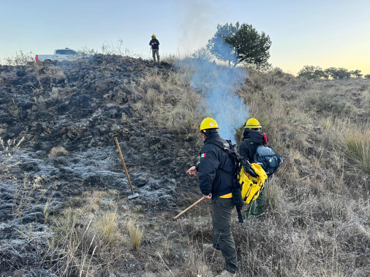 Respuesta inmediata del Gobierno de Puebla evita pérdidas por incendio en El Seco