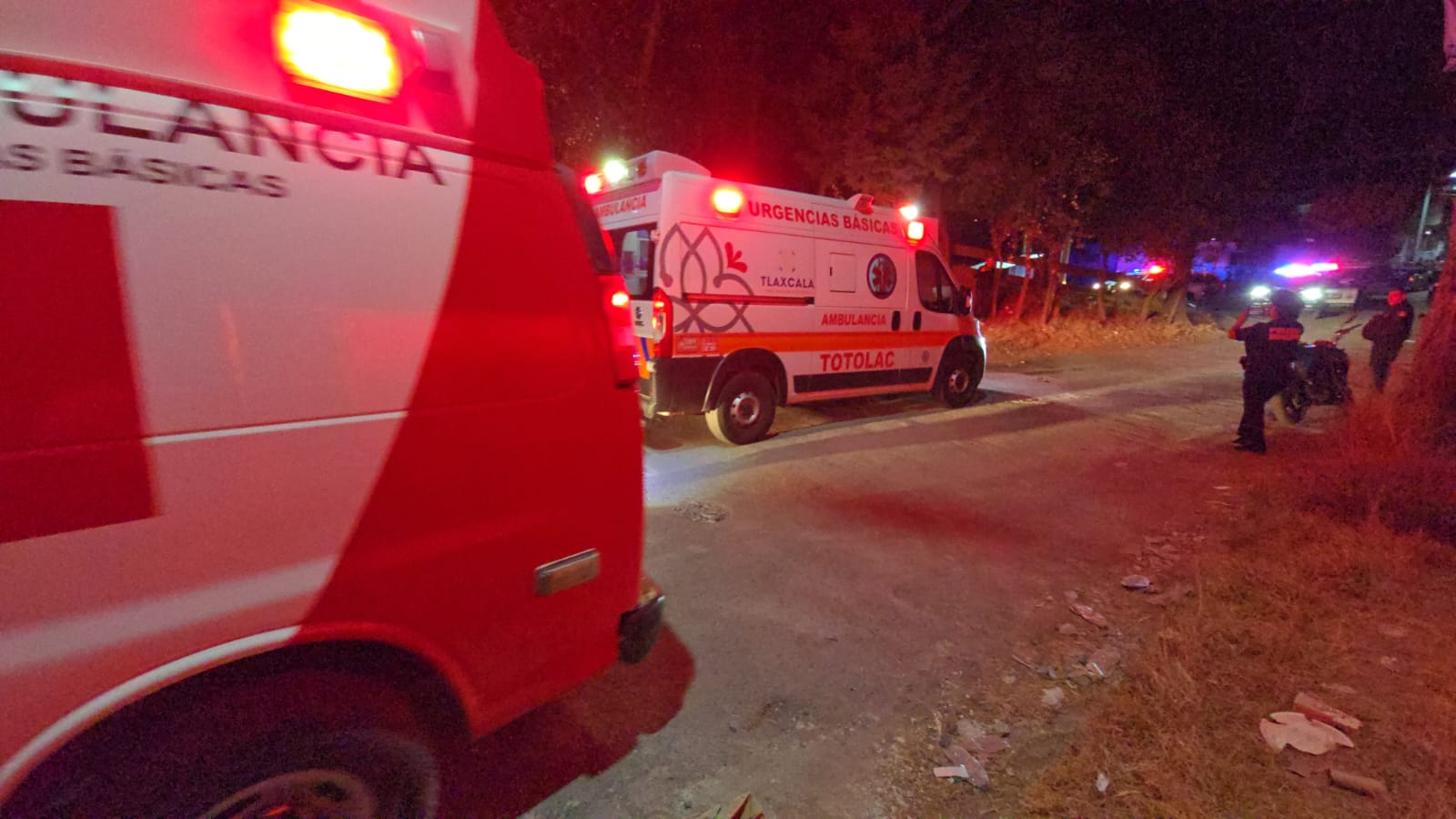 Discusión termina en balacera en Totolac; dos hombres luchan por su vida tras ataque armado