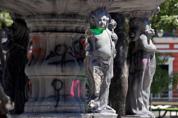 Evalúan posibles medidas de resguardo en la Fuente de San Miguel rumbo al 8M