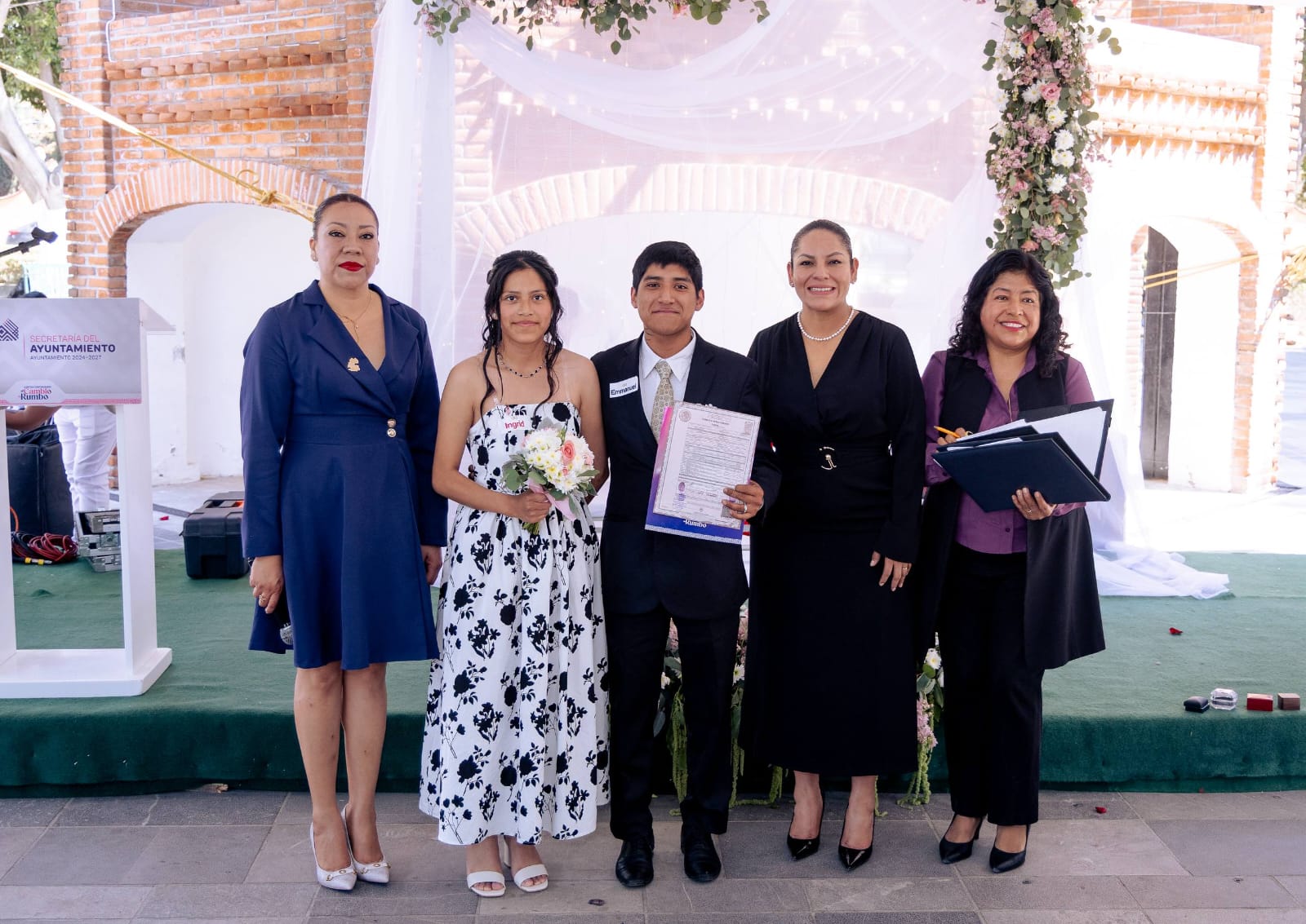 Brinda Lupita Cuautle Certeza Jurídica a familias sanandreseñas con Bodas Gratuitas