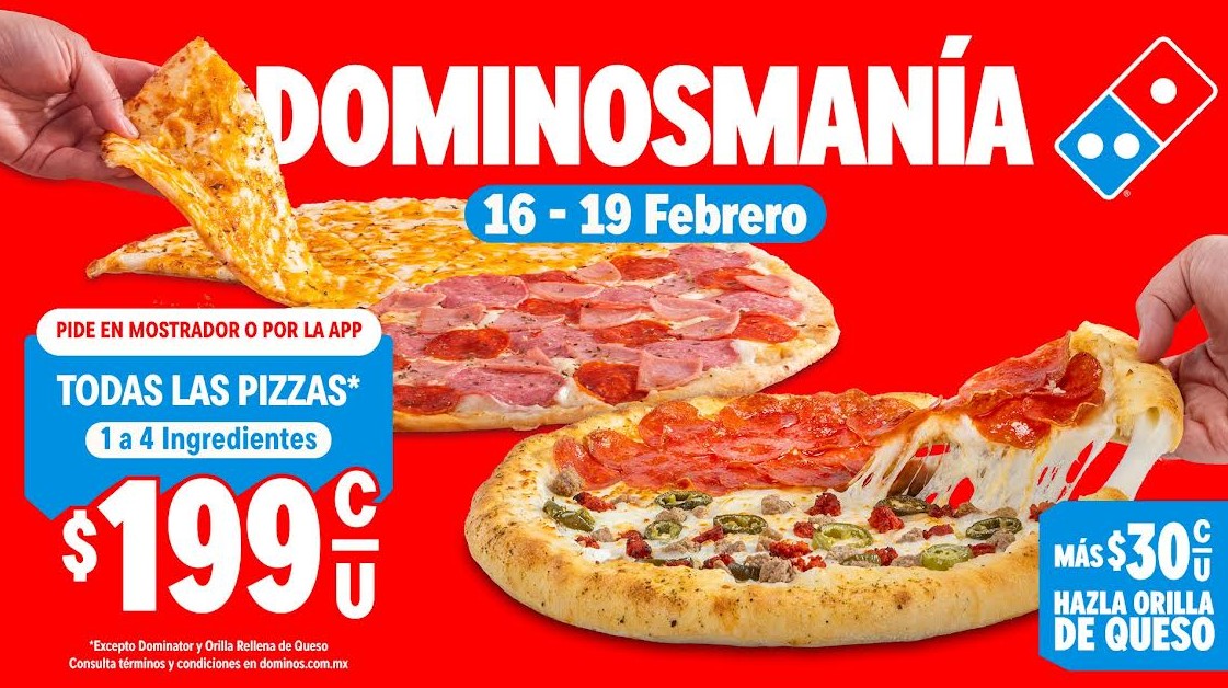 Dominosmanía vuelve y trae todas las masas por $199