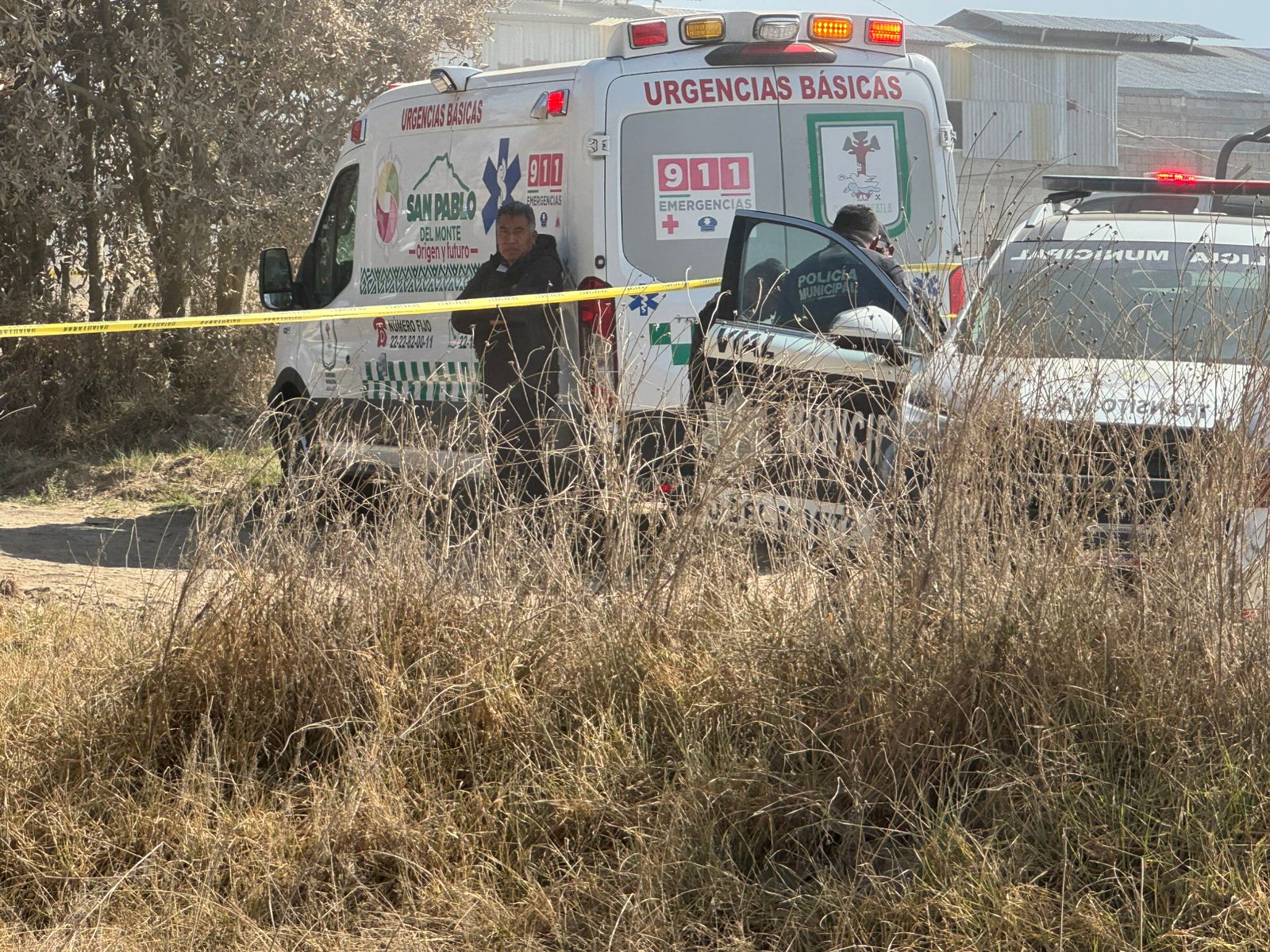 Hallan a un hombre y una mujer sin vida y en bolsas en San Pablo del Monte