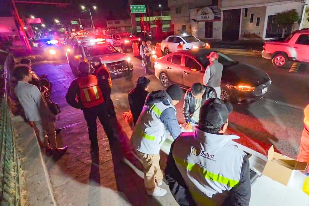 Tlaxcala refuerza operativo alcoholímetro y hay detenidos