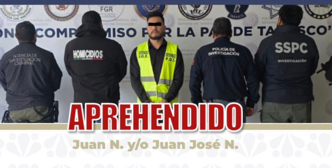 Detención en Tabasco tras orden de aprehensión