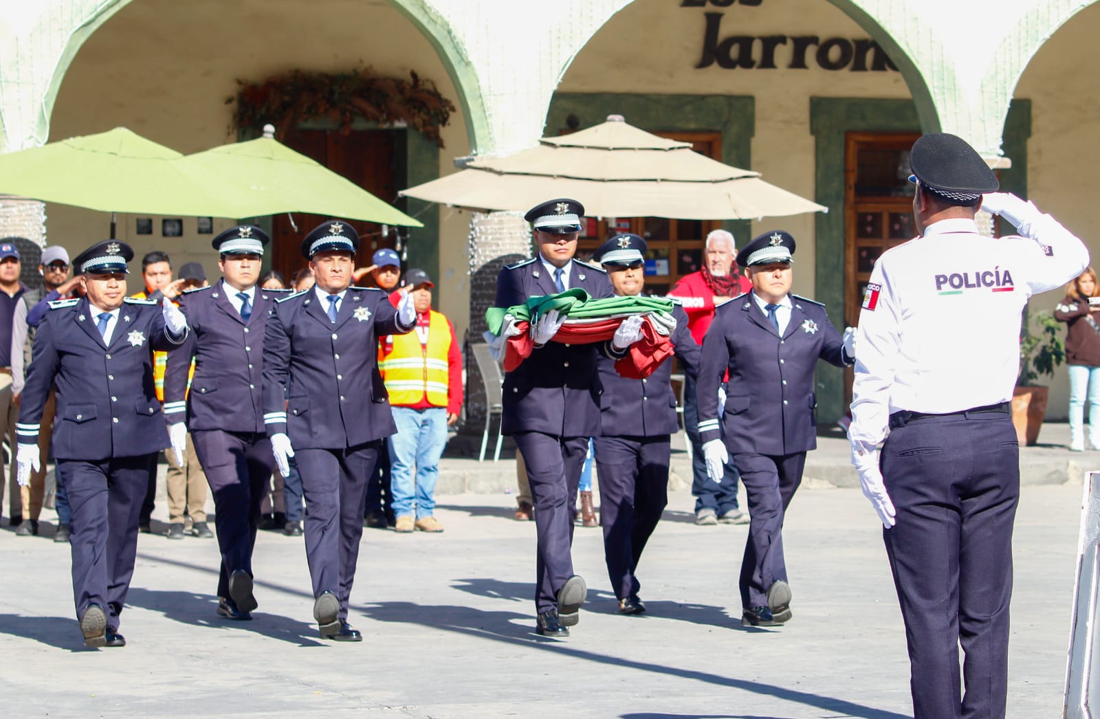 Conmemora Tonantzin Fernández el Día de la Bandera y encabeza el arranque del Operativo “San Pedro Cholula Seguro 2026”