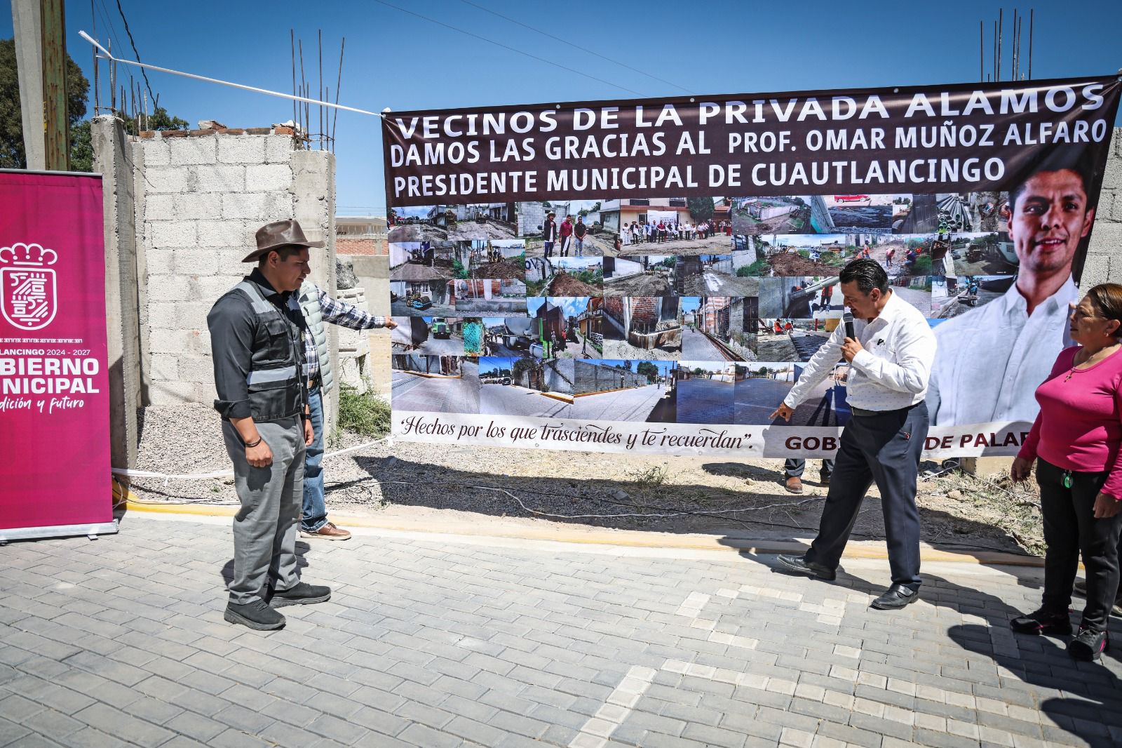 Gobernar con transparencia se traduce en obras históricas: Omar Muñoz