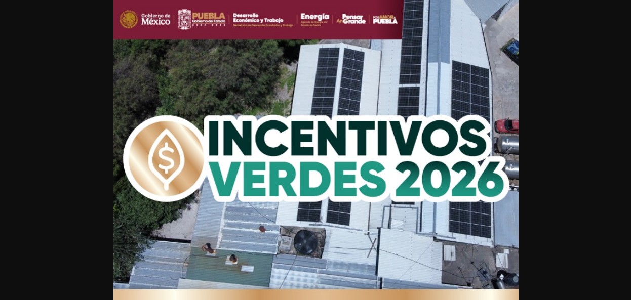 Incentivos Verdes 2026: apoyo directo a MiPyMEs para instalar paneles solares