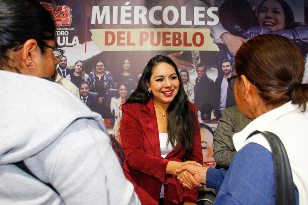 Refrenda Tonantzin Fernández cercanía y sensibilidad con las y los cholultecas a través del “Miércoles del Pueblo”