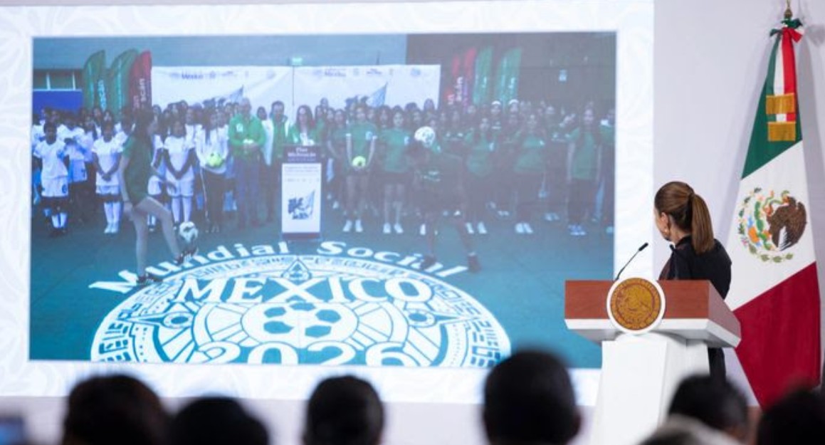 Sheinbaum inaugura el Mundialito Femenil Sub 21 desde Palacio Nacional