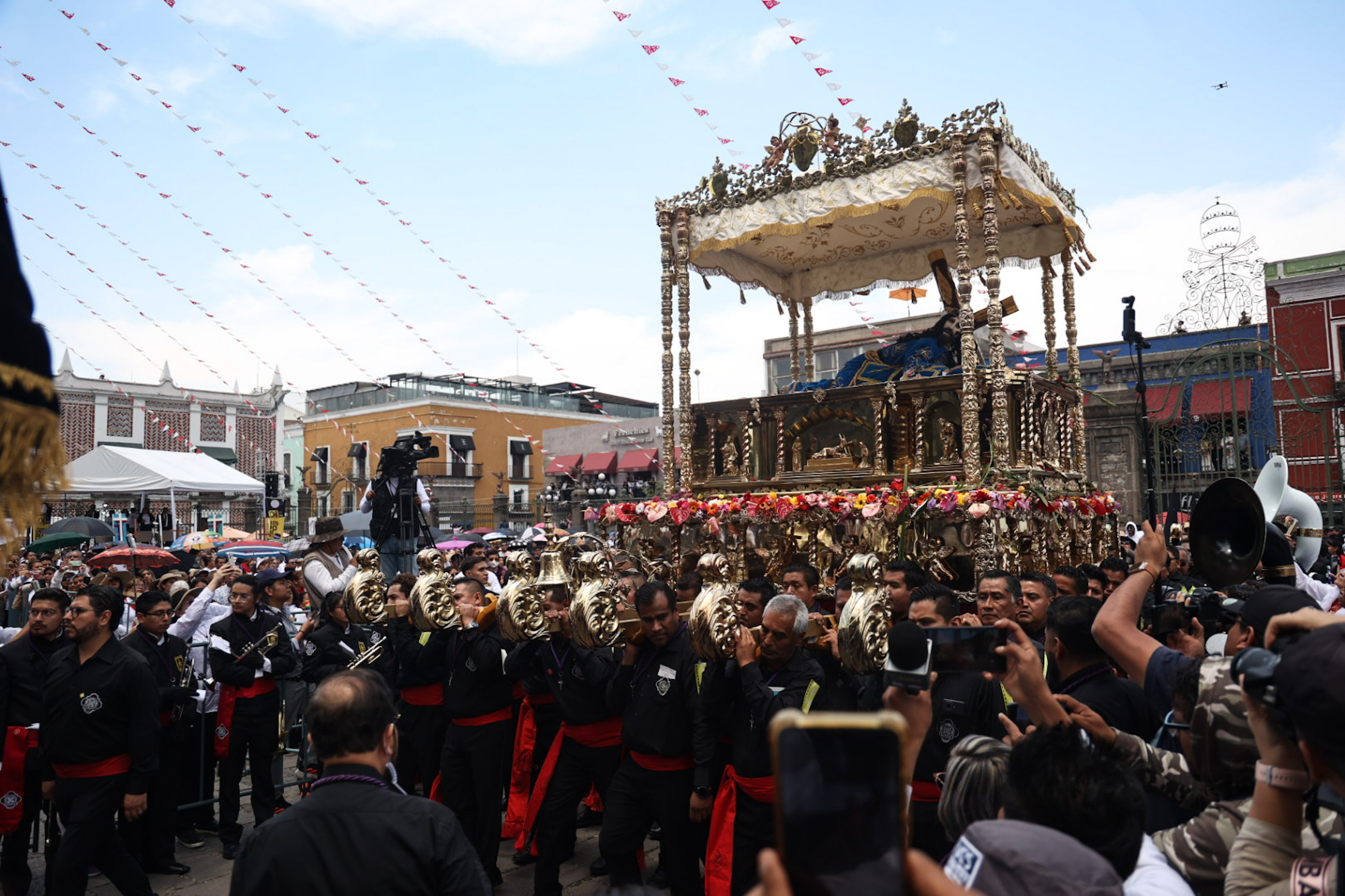 Prevén 190 mil asistentes a la Procesión de Viernes Santo en Puebla