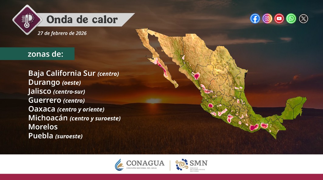Ola de calor domina gran parte de México