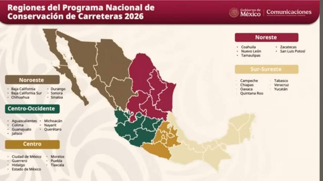 Tlaxcala entra al programa federal 2026 para salvar carreteras clave