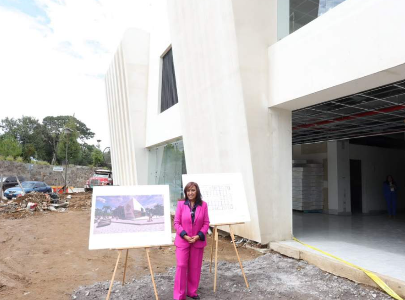 Lorena Cuéllar supervisa la construcción de las nuevas Salas de Oralidad del TSJE.