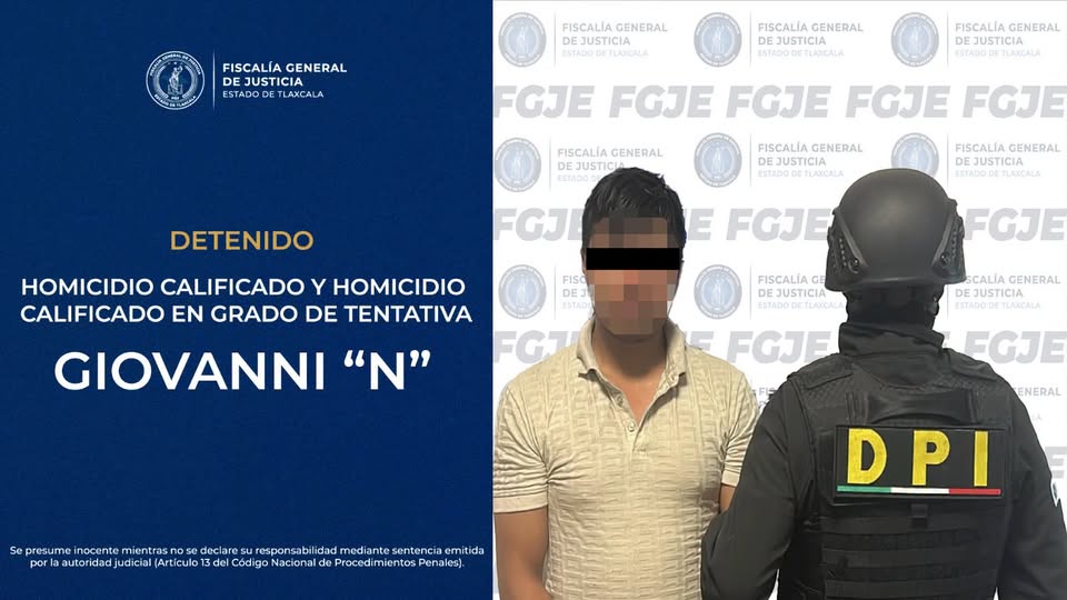 Policía de Investigación durante una detención.