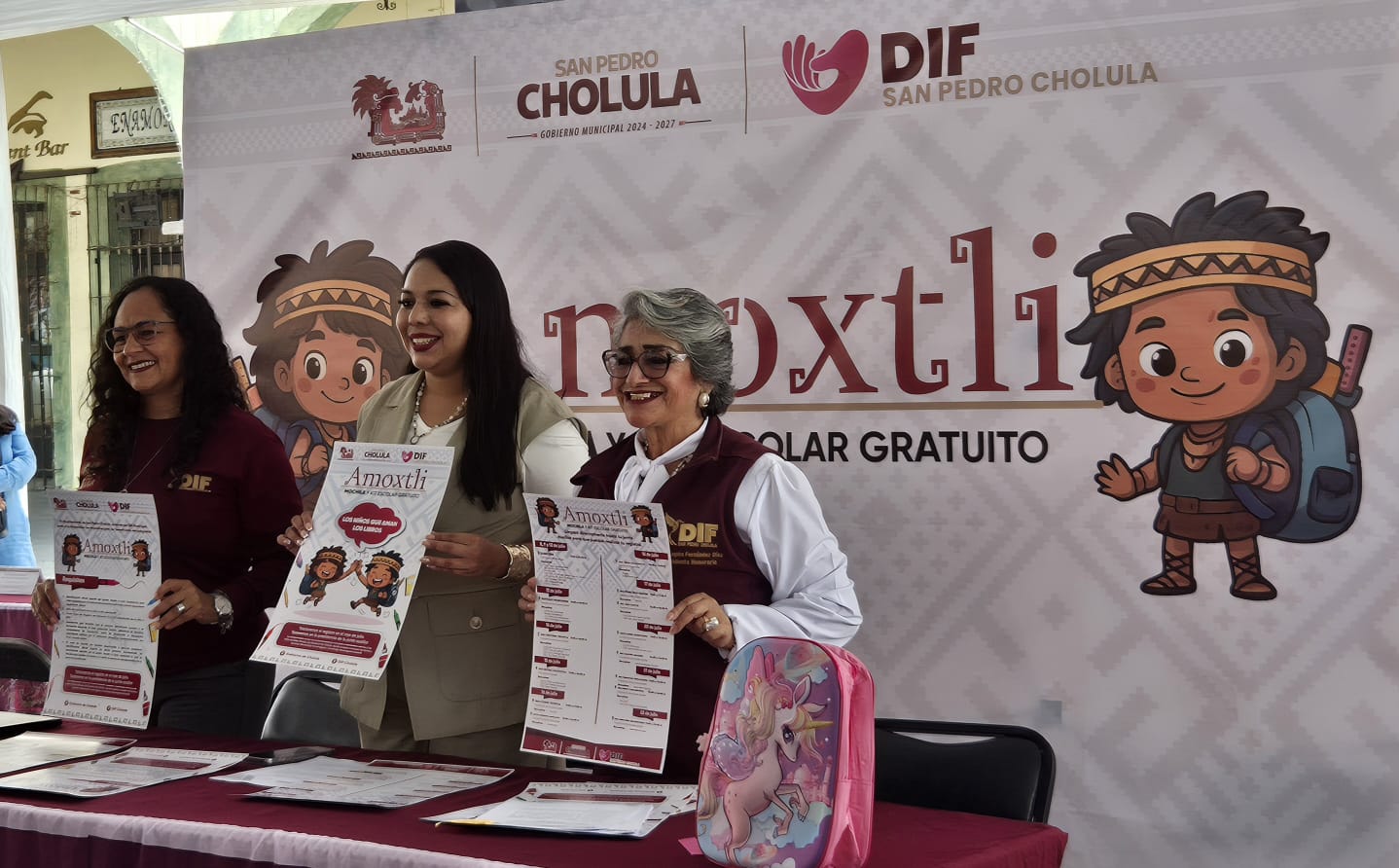 Amoxtli en San Pedro Cholula beneficia a 4 mil niñas y niños de preescolar