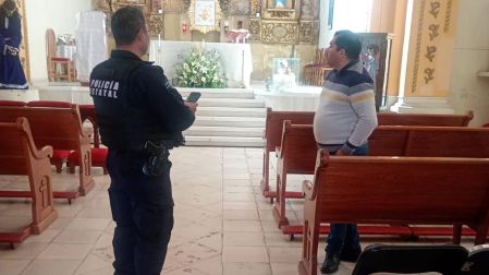 Iglesia de Tlaxcala con sistema de videovigilancia.