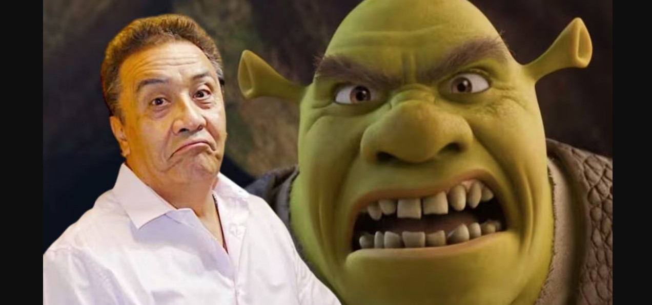 Alfonso Obregón durante un evento con fans hablando sobre Shrek 5 y su exclusión del doblaje.