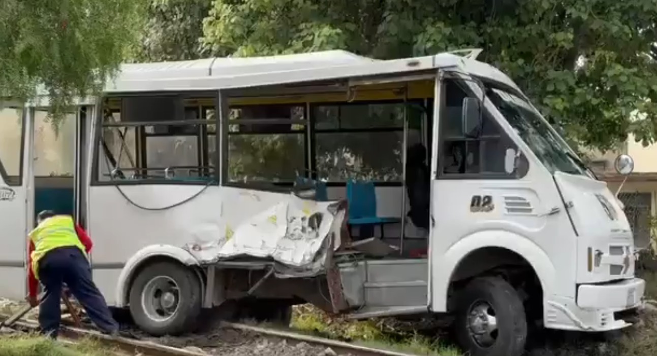 Unidad de transporte público en Puebla.