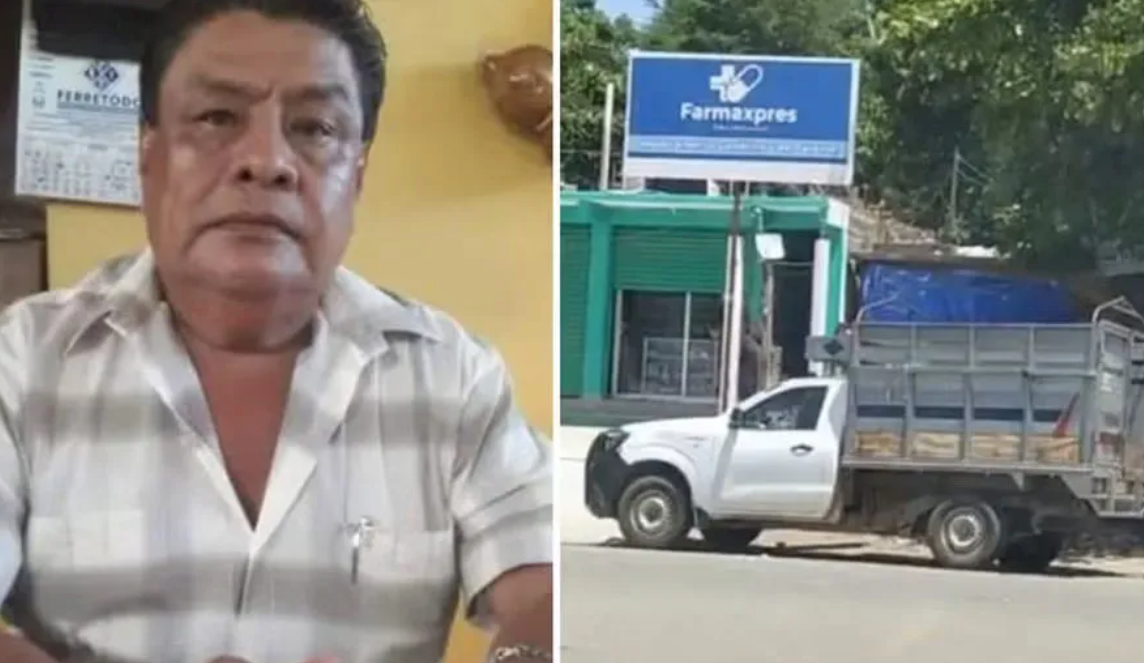 Camioneta atacada donde viajaba el exalcalde de Igualapa, Guerrero