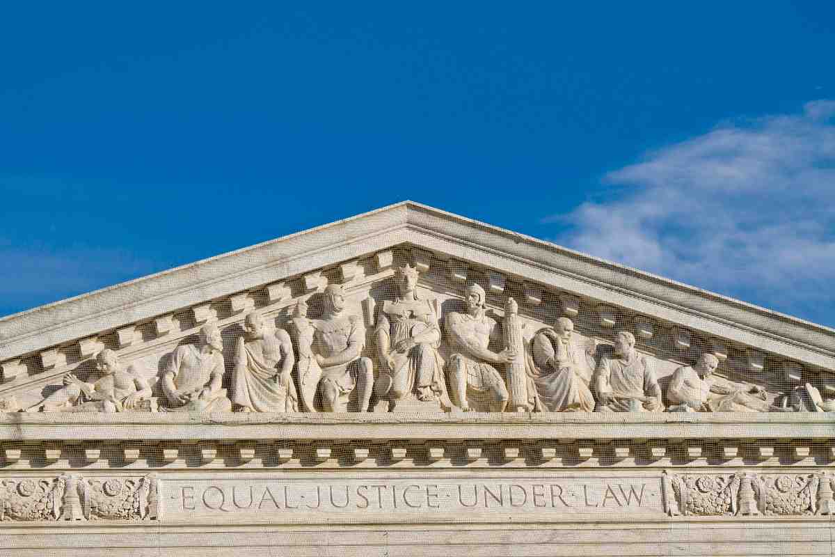 Jueces de la Corte Suprema de Estados Unidos durante una sesión.