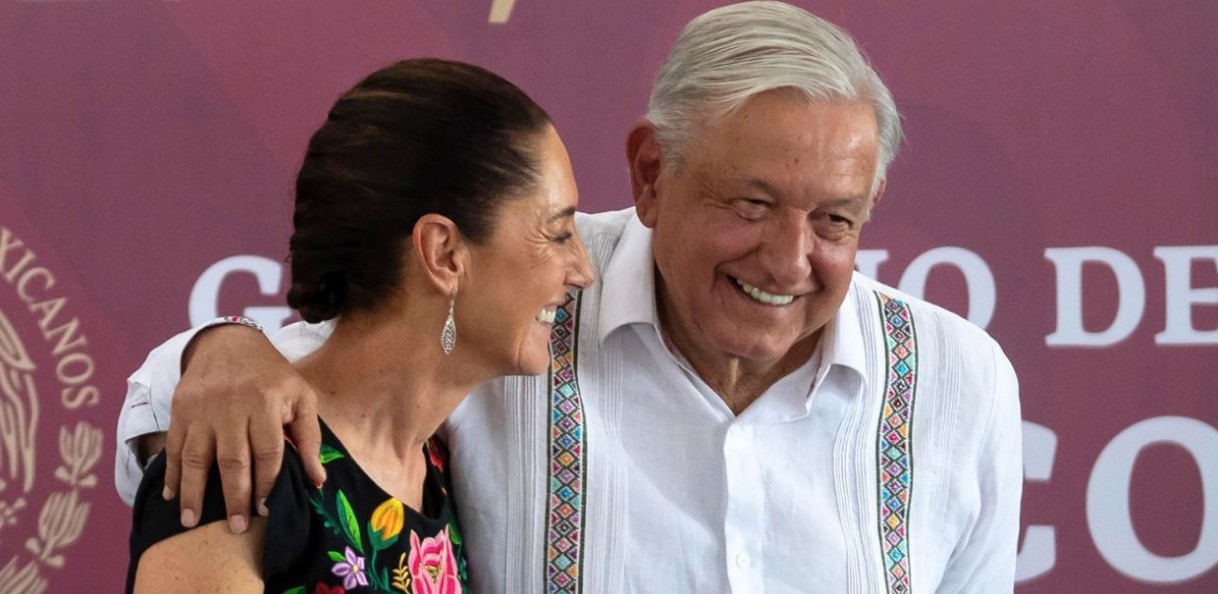 Claudia Sheinbaum durante conferencia sobre carta de AMLO