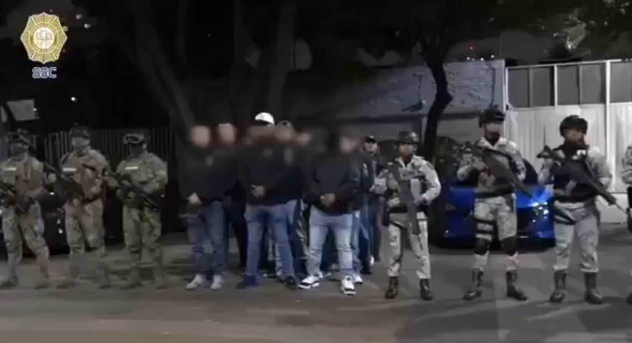 Policías durante un operativo en la Ciudad de México.