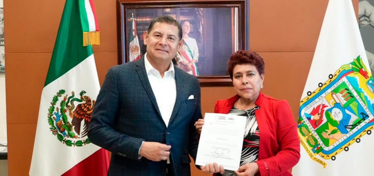 María del Rocío Rodríguez durante su nombramiento en Puebla