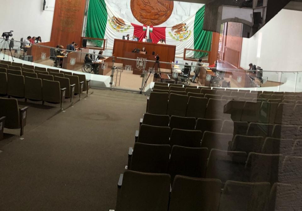 Sesión del Congreso de Tlaxcala sobre el caso Contla.