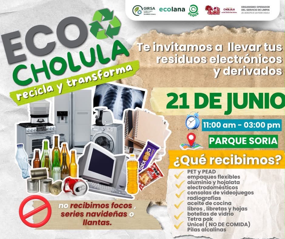 Llega la 16ª edición de EcoCholula al Parque Soria; Tonantzin Fernández impulsa acciones para un municipio más sustentable