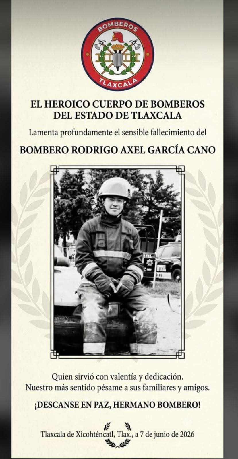 Fallece bombero de la SSC en fatal accidente automovilístico en Totolac
