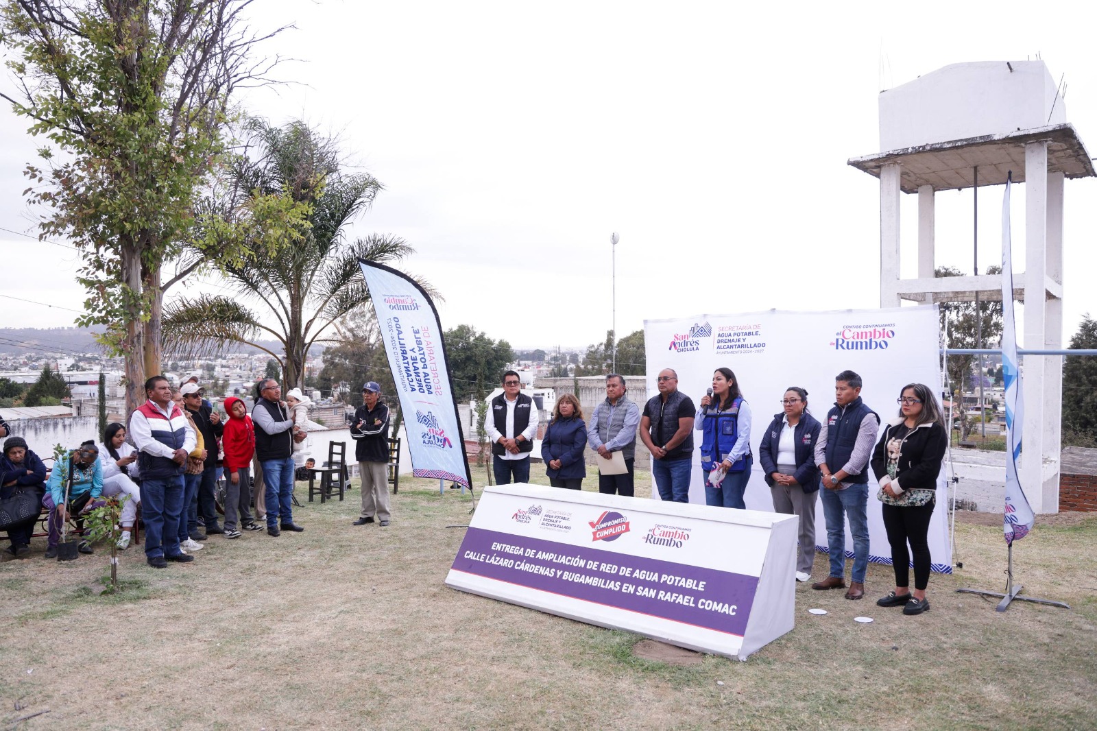 Más familias de San Rafael Comac ya cuentan con agua potable con obra municipal