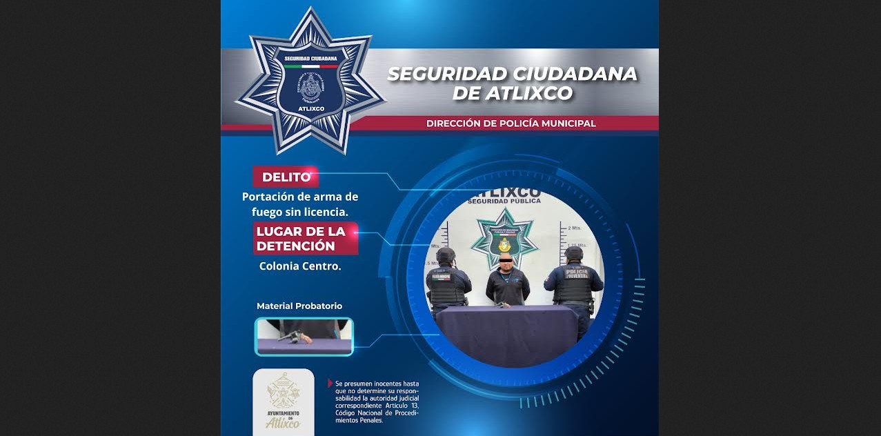Operativo en el Centro de Atlixco