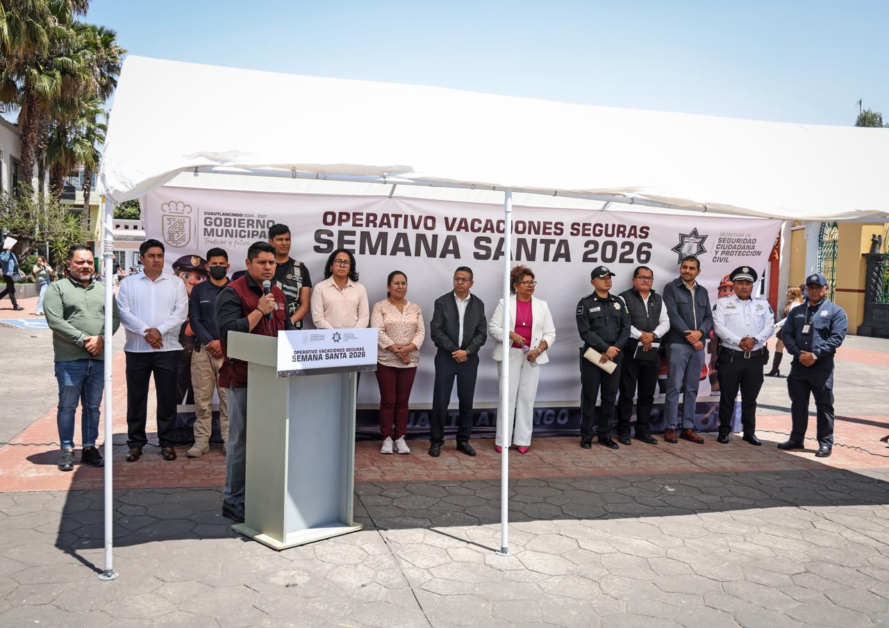 Gobierno Municipal de Cuautlancingo despliega operativo “Semana Santa 2026”