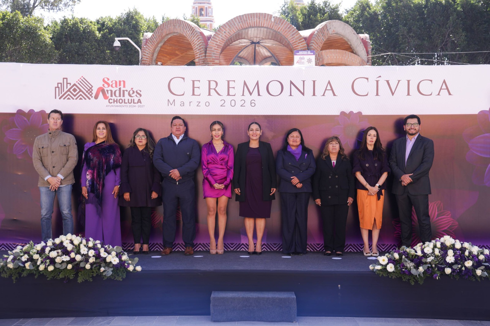 Destaca Lupita Cuautle avances y estrategias a favor de las mujeres, en ceremonia cívica