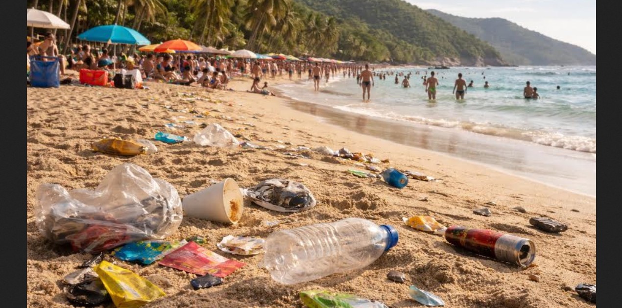 El impacto ambiental que deja la temporada vacacional