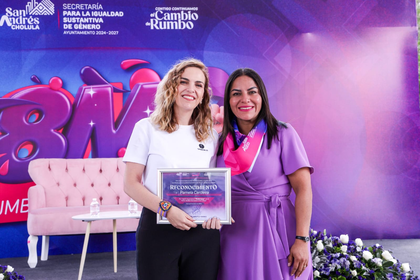 En San Andrés Cholula reflexión y acciones por la igualdad en el marco del 8M