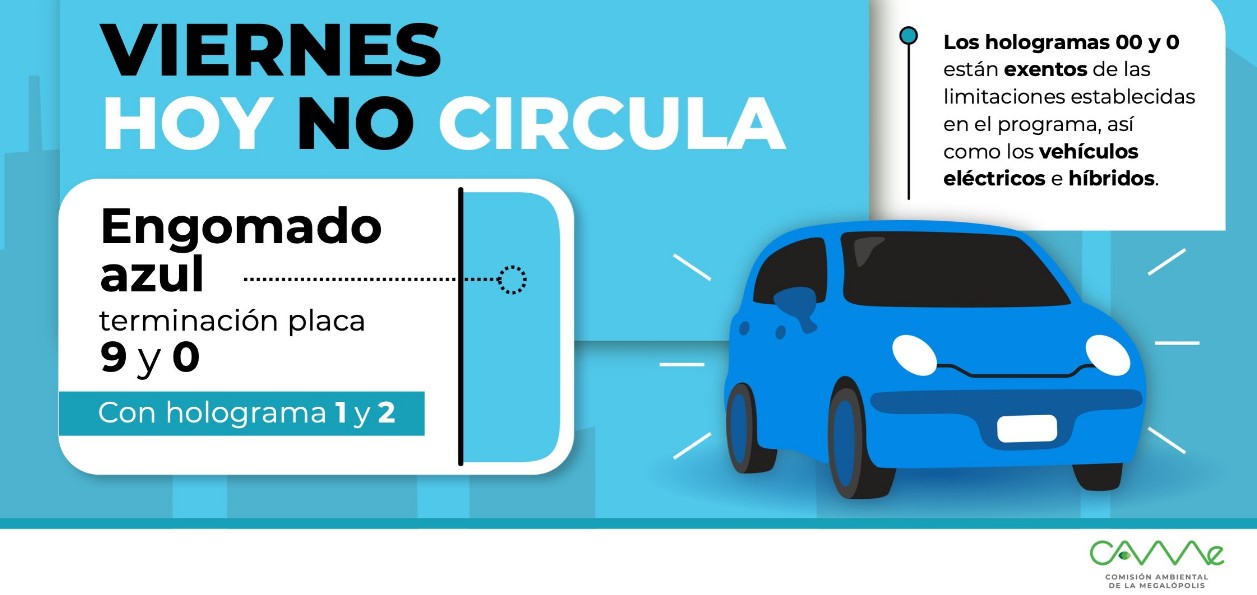 Autos circulando en una avenida de Ciudad de México