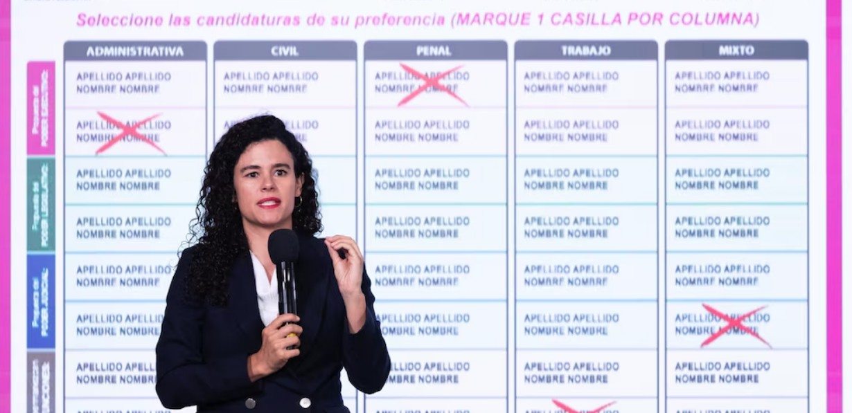Claudia Sheinbaum durante conferencia sobre reforma judicial