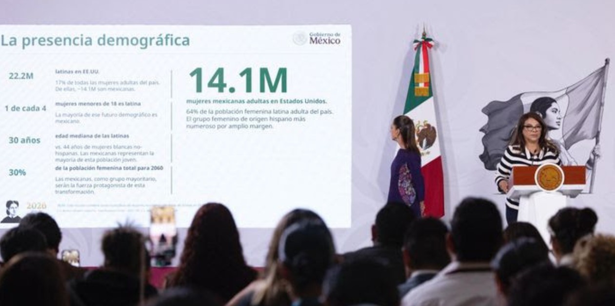 Claudia Sheinbaum habla sobre mujeres mexicanas en Estados Unidos