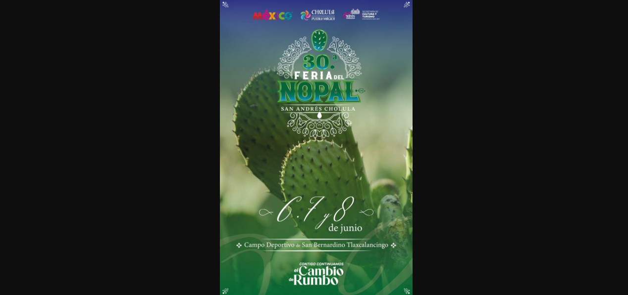 Personas en la Feria del Nopal en Tlaxcalancingo