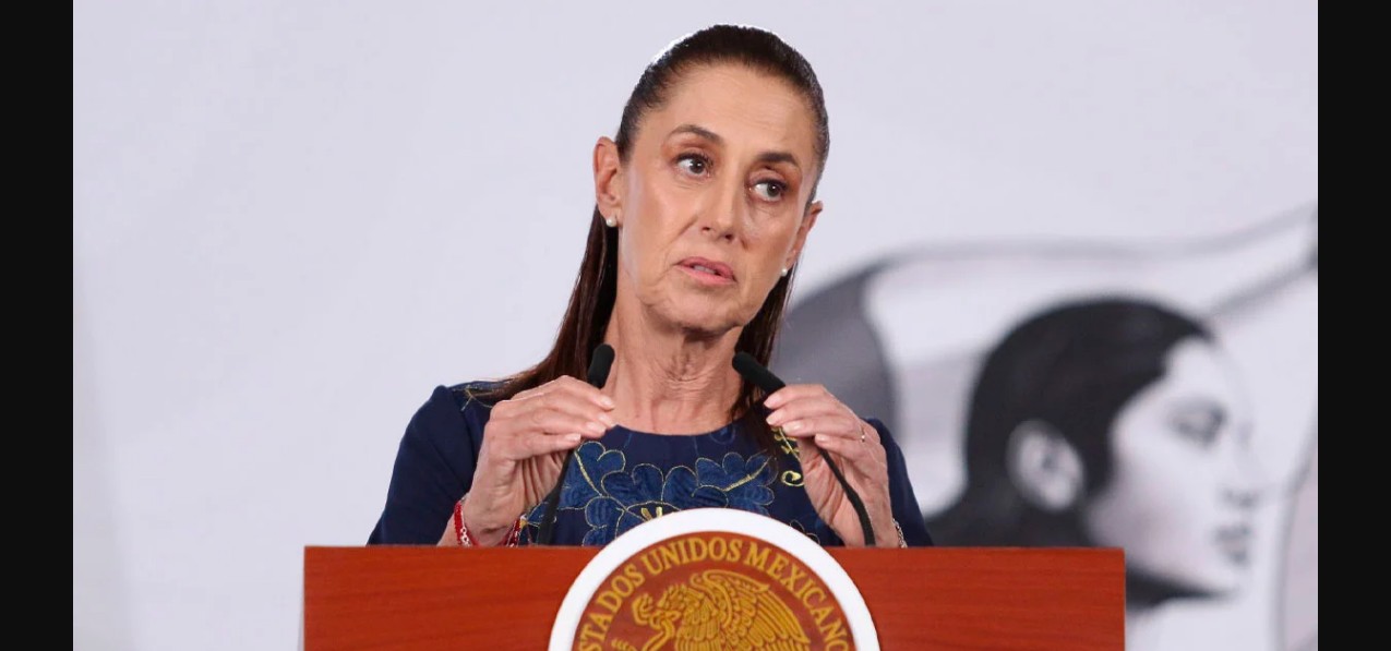 Claudia Sheinbaum durante anuncio de inversiones farmacéuticas en Palacio Nacional