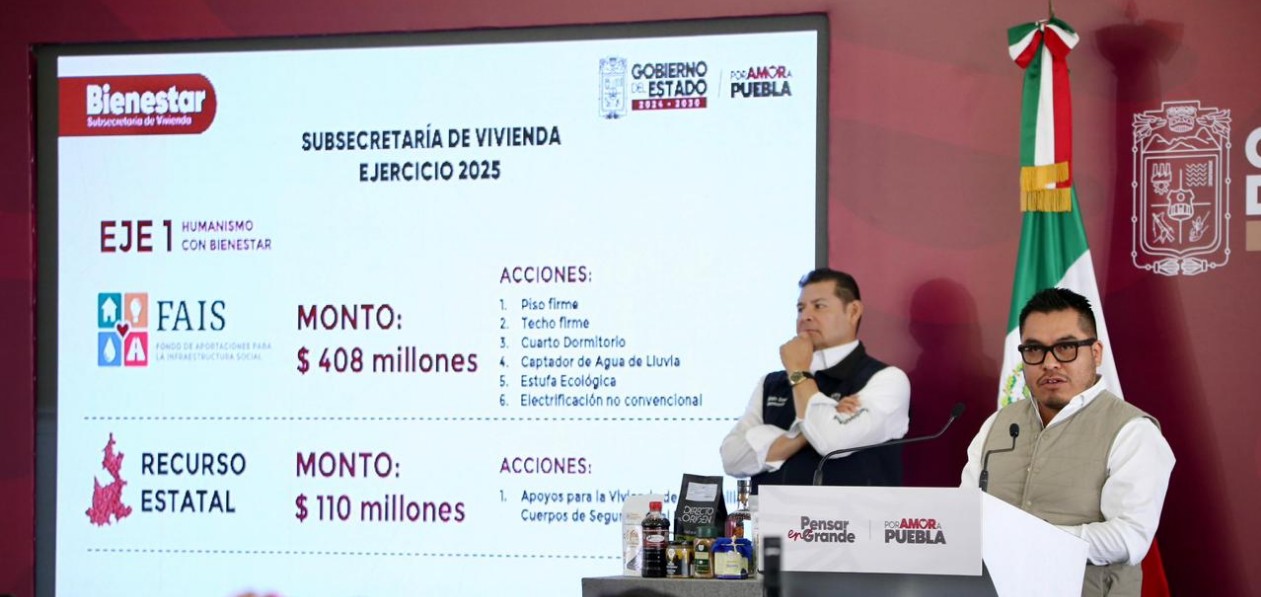 Construcción de casas nuevas en San José Chiapa Puebla