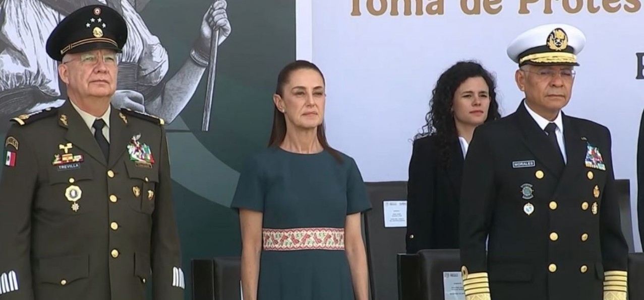 Sheinbaum en ceremonia del 5 de mayo en Puebla