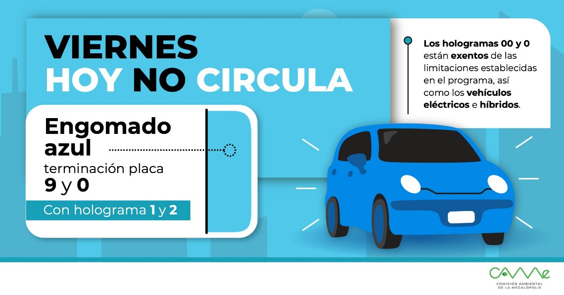 Autos circulando en una avenida de la Ciudad de México.