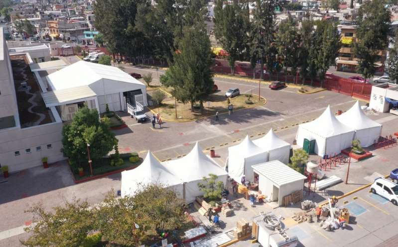 CDMX instala 5 hospitales temporales para Covid-19