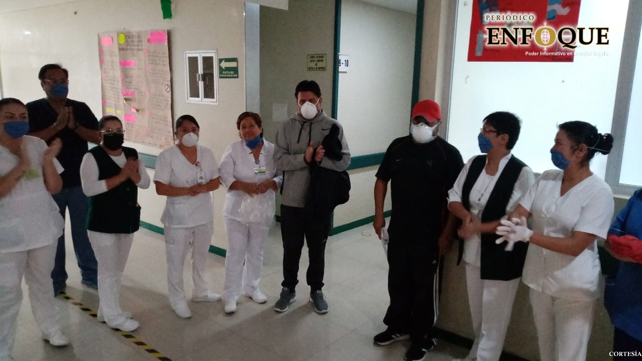 En el IMSS dan de alta a primer paciente recuperado de Covid 19